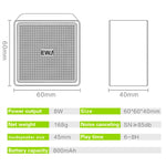 EWA A105 ลำโพงบลูทูธความละเอียดสูง ขนาดเล็ก กำลังเบสสูง เทคโนโลยีบลูทูธ TWS รองรับ TF