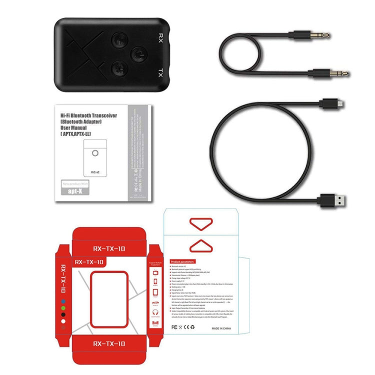 JDEX-TX10 ตัวรับและส่งสัญญาณเสียง Bluetooth 4.2 2-in-1 3.5 มม. ไร้สาย, JDEX-TX10