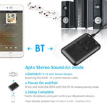 JDEX-TX10 ตัวรับและส่งสัญญาณเสียง Bluetooth 4.2 2-in-1 3.5 มม. ไร้สาย, JDEX-TX10