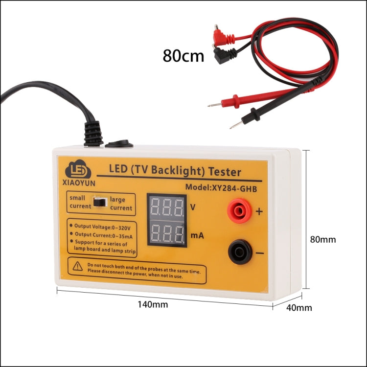 XY284 เครื่องทดสอบ LED 0-320V สำหรับไฟ LED ทีวีและแถบ LED อเนกประสงค์