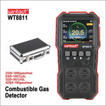 เครื่องตรวจวัดก๊าซผสม WINTACT WT8811 จอ LCD ชาร์จไฟได้ ฟังก์ชันครบ 4 in1 เซ็นเซอร์ก๊าซติดไฟ O2 H2S CO พร้อมเสียง, แสง และสั่นแจ้งเตือน