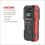 เครื่องตรวจวัดก๊าซผสม WINTACT WT8811 จอ LCD ชาร์จไฟได้ ฟังก์ชันครบ 4 in1 เซ็นเซอร์ก๊าซติดไฟ O2 H2S CO พร้อมเสียง, แสง และสั่นแจ้งเตือน
