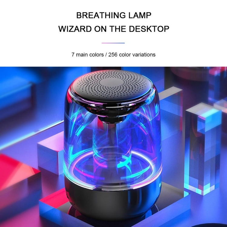 C7 ลำโพงบลูทูธ 5.0 พร้อมไฟ LED โปร่งใส ซับวูฟเฟอร์ TWS 6D รอบทิศทาง HIFI สเตอริโอ เสียงคูล C7