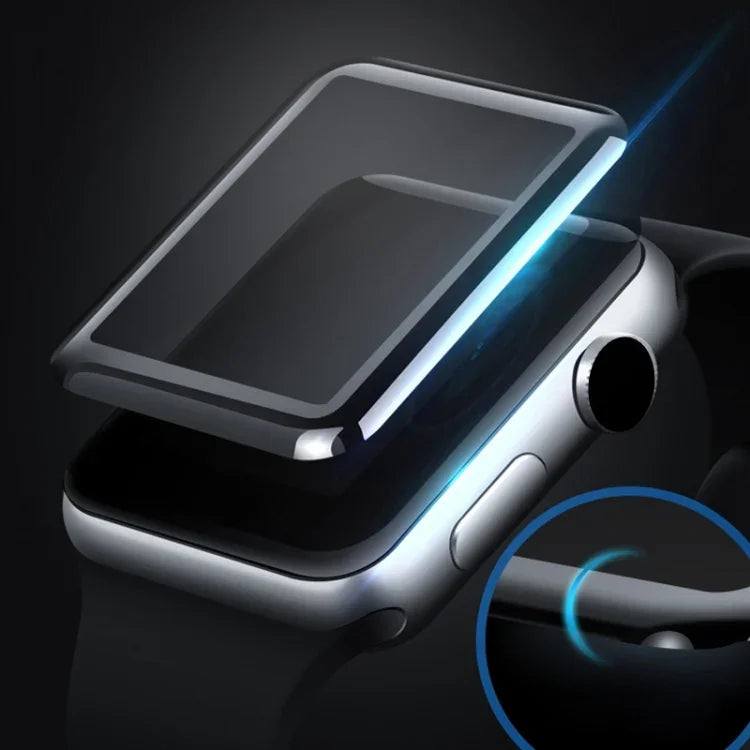 ฟิล์มกระจกนิรภัย mocolo 0.33 มม. 9H 3D ขอบโค้ง 2 ชิ้น สำหรับ Apple Watch Series 5 / 4 40 มม., สำหรับ Apple Watch Series 5 / 4 44 มม.
