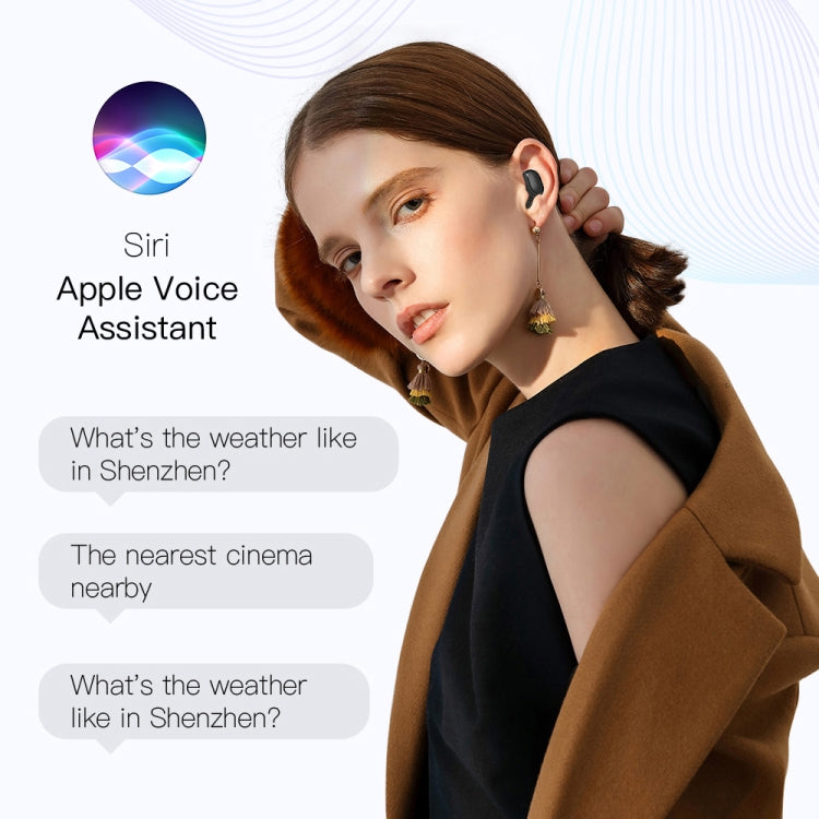 หูฟังไร้สาย E6S TWS Bluetooth V5.3 พร้อมจอ LED, กันน้ำ, หูฟังบลูทูธ, E6S (สีดำ)