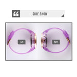 นาฬิกาผู้หญิง SkMEI 1553 กันน้ำโปร่งใสพร้อมไฟ LED สี ประดับด้วยเพชรน้ำ