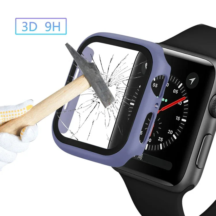 เคส PC ครอบคลุมเต็มรูปแบบ ENKAY Hat-prince พร้อมฟิล์มกระจกนิรภัยสำหรับ Apple Watch Series 6 / 5 / 4 / SE 3 / SE 2 / SE 1 44mm