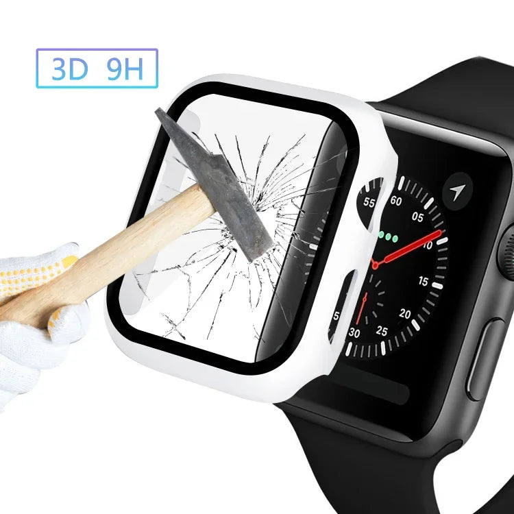 เคส PC ครอบคลุมเต็มรูปแบบ ENKAY Hat-prince พร้อมฟิล์มกระจกนิรภัยสำหรับ Apple Watch Series 6 / 5 / 4 / SE 3 / SE 2 / SE 1 44mm