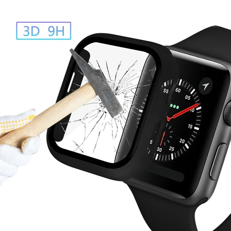 เคส PC ครอบคลุมเต็มรูปแบบ ENKAY Hat-prince พร้อมฟิล์มกระจกนิรภัยสำหรับ Apple Watch Series 6 / 5 / 4 / SE 3 / SE 2 / SE 1 40mm