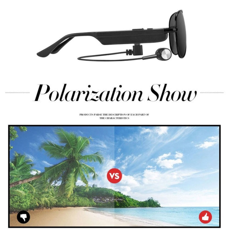 หูฟังไร้สาย A8 Bluetooth แบบแว่นตา พร้อมไมโครโฟน, หูฟังเพลงสมาร์ทแว่นตา, แฮนด์ฟรี, A8
