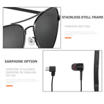 หูฟังไร้สาย A8 Bluetooth แบบแว่นตา พร้อมไมโครโฟน, หูฟังเพลงสมาร์ทแว่นตา, แฮนด์ฟรี, A8
