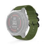 For Garmin Fenix 5S 20mm Three-ring Nylon Watchband