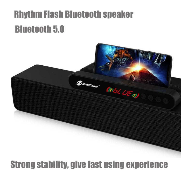 ลำโพงพกพา Newrixing NR5017 LED Bluetooth เชื่อมต่อ TWS ลำโพงเสียงระบบ 10W สเตอริโอรอบทิศทาง