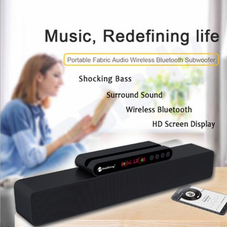 ลำโพงพกพา Newrixing NR5017 LED Bluetooth เชื่อมต่อ TWS ลำโพงเสียงระบบ 10W สเตอริโอรอบทิศทาง