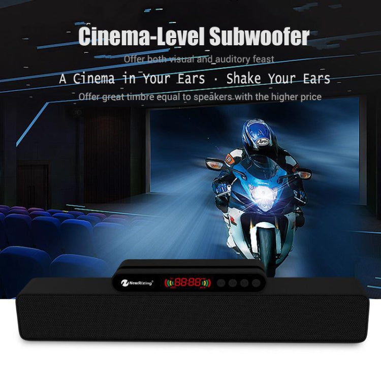 ลำโพงพกพา Newrixing NR5017 LED Bluetooth เชื่อมต่อ TWS ลำโพงเสียงระบบ 10W สเตอริโอรอบทิศทาง