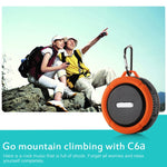 C6a Outdoor Chuck Wireless Bluetooth Car Speaker Suction Cup Speaker, Support TF Card