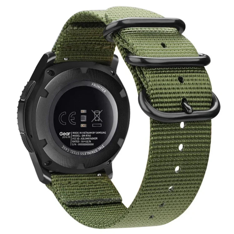 สำหรับ Samsung Galaxy Watch Active สายไนลอนสามห่วงขนาด 20mm S3, สำหรับ Samsung Galaxy Watch Active 2 ขนาด 20mm / Gear S3