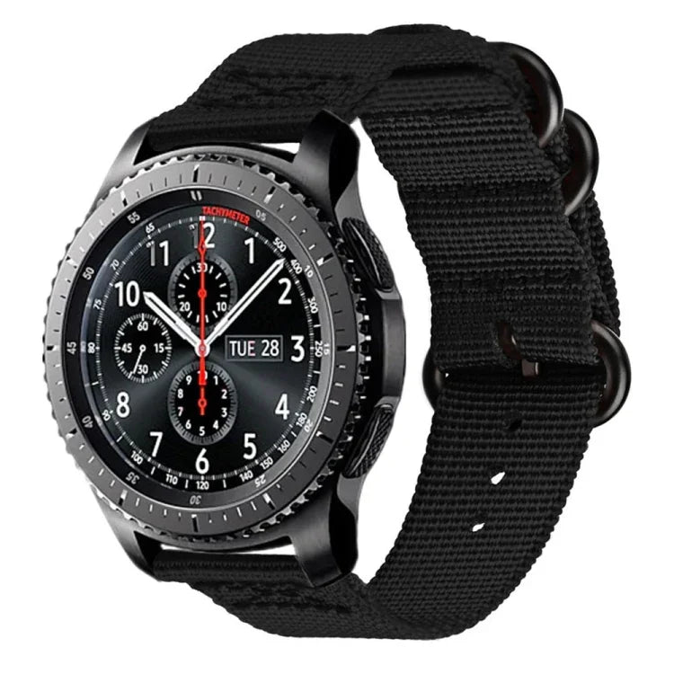 สำหรับ Samsung Galaxy Watch Active สายไนลอนสามห่วงขนาด 20mm S3, สำหรับ Samsung Galaxy Watch Active 2 ขนาด 20mm / Gear S3