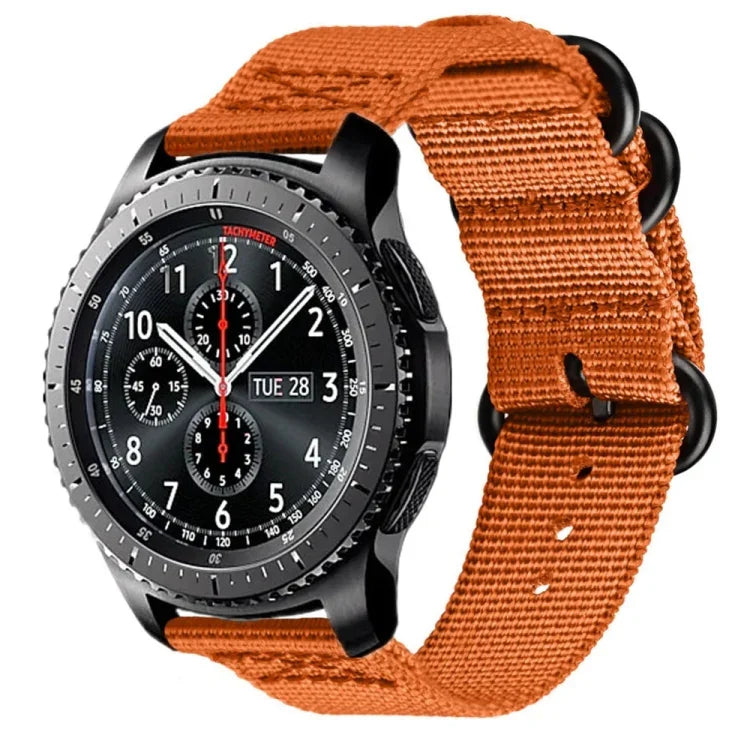 สำหรับ Samsung Galaxy Watch Active สายไนลอนสามห่วงขนาด 20mm S3, สำหรับ Samsung Galaxy Watch Active 2 ขนาด 20mm / Gear S3