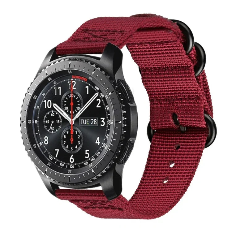สำหรับ Samsung Galaxy Watch Active สายไนลอนสามห่วงขนาด 20mm S3, สำหรับ Samsung Galaxy Watch Active 2 ขนาด 20mm / Gear S3