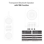 ลำโพงบลูทูธโปร่งใส TWS พกพา BT628 10W พร้อมฐานแม่เหล็กเชื่อมต่อ ลำโพงสเตอริโอเบสซับวูฟเฟอร์กลางแจ้ง