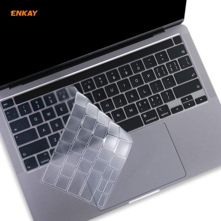 ENKAY ที่ป้องกันคีย์บอร์ด TPU นุ่มสำหรับ MacBook Pro 16 นิ้ว (A2141) รุ่น US