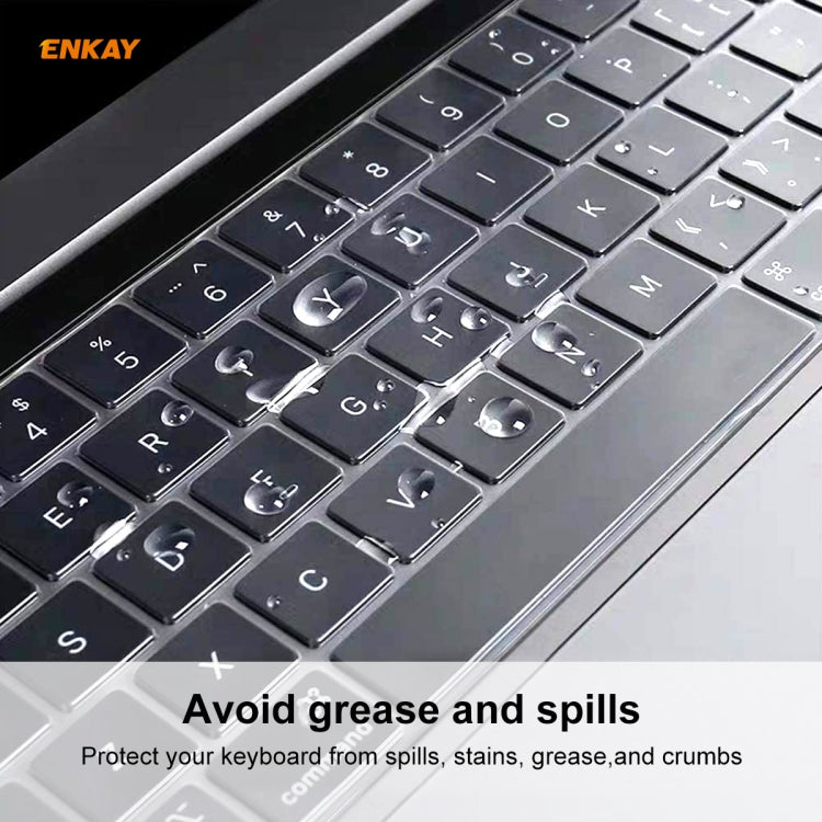 ENKAY ที่ป้องกันคีย์บอร์ด TPU นุ่มสำหรับ MacBook Pro 16 นิ้ว (A2141) รุ่น US