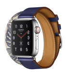 For Apple Watch 3 / 2 / 1 Generation 42mm Universal Silk Screen Printing Double-loop Watchband
