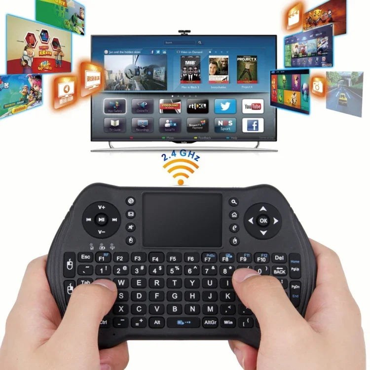 MT10 Fly Air เมาส์อากาศ 2.4GHz คีย์บอร์ดไร้สายขนาดเล็ก มัลติฟังก์ชัน