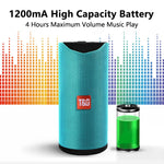 ลำโพงบลูทูธพกพา TG113 กันน้ำ สเตอริโอ ลำโพงกลางแจ้ง MP3 กล่องเสียงเบส พร้อมวิทยุ FM