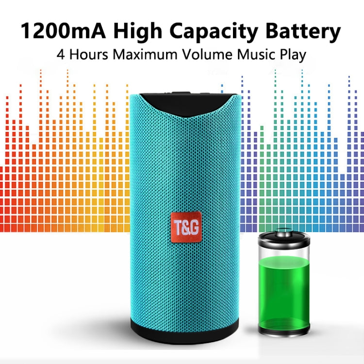 ลำโพงบลูทูธพกพา TG113 กันน้ำ สเตอริโอ ลำโพงกลางแจ้ง MP3 กล่องเสียงเบส พร้อมวิทยุ FM