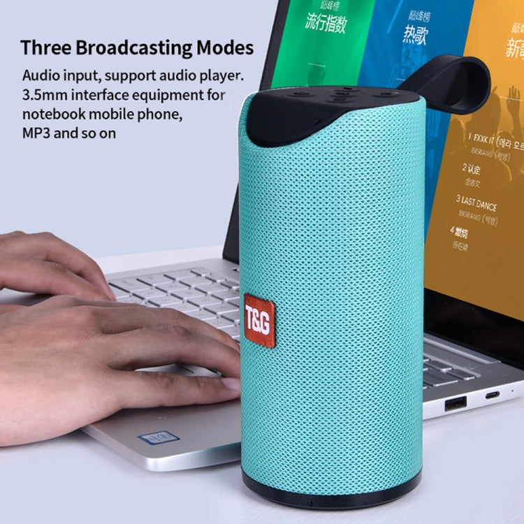 ลำโพงบลูทูธพกพา TG113 กันน้ำ สเตอริโอ ลำโพงกลางแจ้ง MP3 กล่องเสียงเบส พร้อมวิทยุ FM