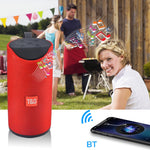ลำโพงบลูทูธพกพา TG113 กันน้ำ สเตอริโอ ลำโพงกลางแจ้ง MP3 กล่องเสียงเบส พร้อมวิทยุ FM