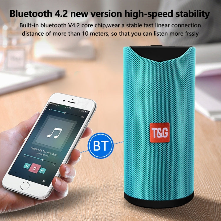ลำโพงบลูทูธพกพา TG113 กันน้ำ สเตอริโอ ลำโพงกลางแจ้ง MP3 กล่องเสียงเบส พร้อมวิทยุ FM