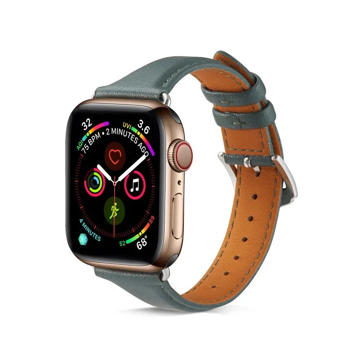สำหรับ Apple Watch รุ่น 3 / 2 / 1 ขนาด 38 มม. สายหนังบางอเนกประสงค์
