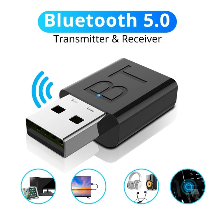BT005 ตัวรับสัญญาณบลูทูธ USB 5.0 สำหรับลำโพง, แอมพลิฟายเออร์, AUX Audio, อะแดปเตอร์สเตอริโอบลูทูธไร้สายในรถยนต์