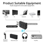 BT005 ตัวรับสัญญาณบลูทูธ USB 5.0 สำหรับลำโพง, แอมพลิฟายเออร์, AUX Audio, อะแดปเตอร์สเตอริโอบลูทูธไร้สายในรถยนต์