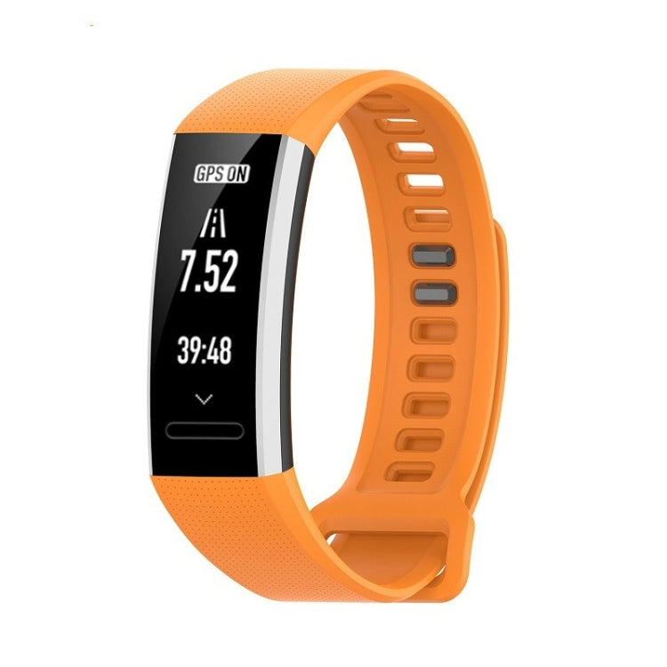 For Huawei Band 2 Pro / Band 2 / ERS-B19 / ERS-B29 Sports Bracelet Silicone Strap, White, Orange, Pink, Black, Gray, Green, Blue, Midnight Blue