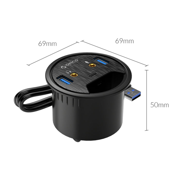 ORICO DESK-2U1C ฮับมัลติฟังก์ชันสำหรับโต๊ะทำงาน