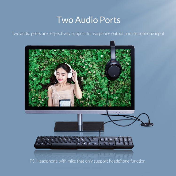 ORICO DESK-2U1C ฮับมัลติฟังก์ชันสำหรับโต๊ะทำงาน
