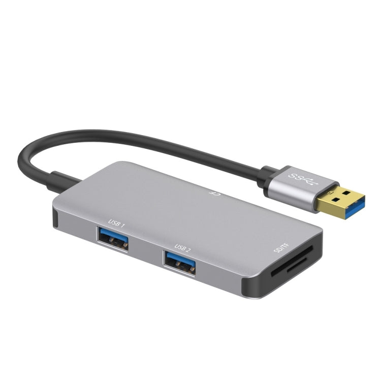 USB3.0 HUB พร้อมเครื่องอ่านการ์ด CF SD TF Onten 8107, 8107