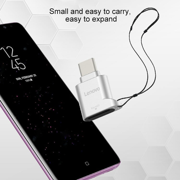 เครื่องอ่านการ์ด Lenovo D201 Type-C เป็น TF