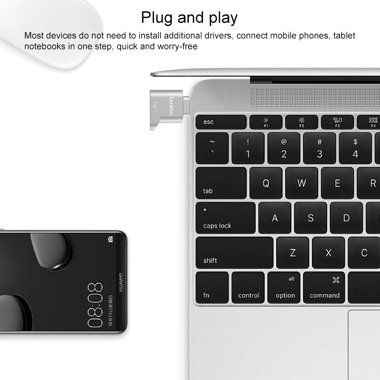 เครื่องอ่านการ์ด Lenovo D201 Type-C เป็น TF