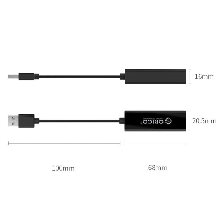 อะแดปเตอร์เครือข่ายอีเธอร์เน็ตความเร็วสูง ORICO UTJ-U2 USB2.0