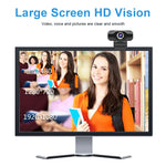 เว็บแคม HD 1080P พร้อมไมโครโฟนในตัว กล้องเว็บอัจฉริยะ USB สำหรับสตรีมมิ่งและถ่ายทอดสดบนคอมพิวเตอร์และแอนดรอยด์ทีวี