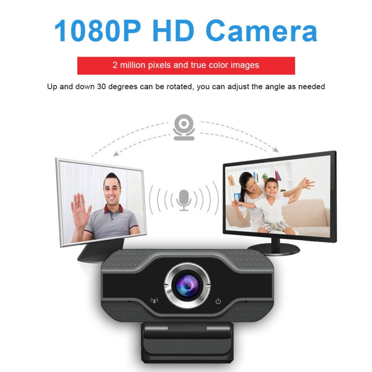 เว็บแคม HD 1080P พร้อมไมโครโฟนในตัว กล้องเว็บอัจฉริยะ USB สำหรับสตรีมมิ่งและถ่ายทอดสดบนคอมพิวเตอร์และแอนดรอยด์ทีวี