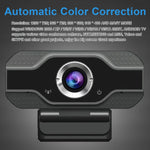 เว็บแคม HD 1080P พร้อมไมโครโฟนในตัว กล้องเว็บอัจฉริยะ USB สำหรับสตรีมมิ่งและถ่ายทอดสดบนคอมพิวเตอร์และแอนดรอยด์ทีวี