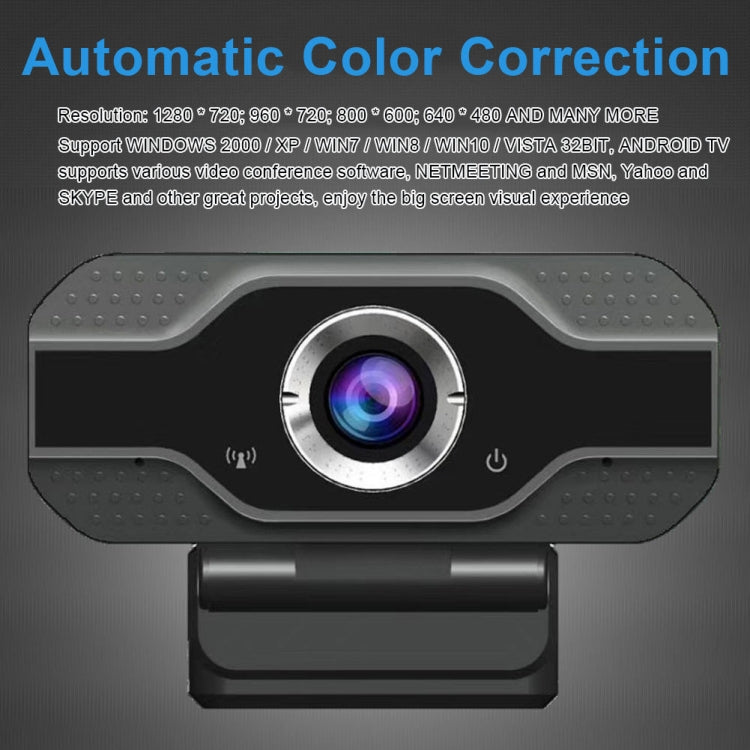 เว็บแคม HD 1080P พร้อมไมโครโฟนในตัว กล้องเว็บอัจฉริยะ USB สำหรับสตรีมมิ่งและถ่ายทอดสดบนคอมพิวเตอร์และแอนดรอยด์ทีวี