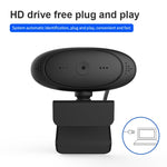 เว็บแคม Full HD 1080P พร้อมไมโครโฟนในตัว กล้องเว็บอัจฉริยะ USB สำหรับสตรีมมิ่งและถ่ายทอดสด พร้อมไมโครโฟนตัดเสียงรบกวน