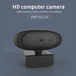 เว็บแคม Full HD 1080P พร้อมไมโครโฟนในตัว กล้องเว็บอัจฉริยะ USB สำหรับสตรีมมิ่งและถ่ายทอดสด พร้อมไมโครโฟนตัดเสียงรบกวน